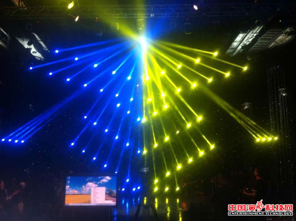 Stage lighting layout dancing effect attention