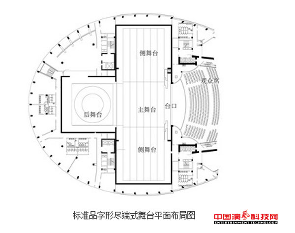 Theater building stage lighting elements