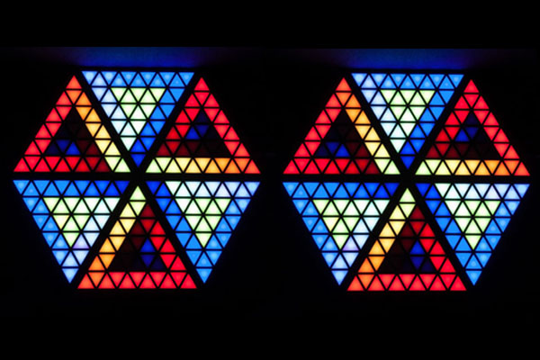 LED Triangle pixel lights