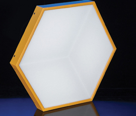 LED Naked eye 3D honeycomb lights