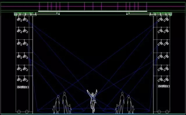 舞台灯光精准定位设计与分析效果图