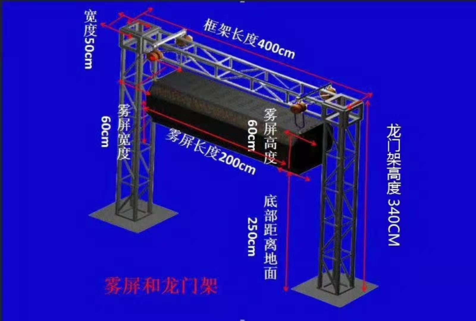 如何正确计算雾屏与投影位置效果图